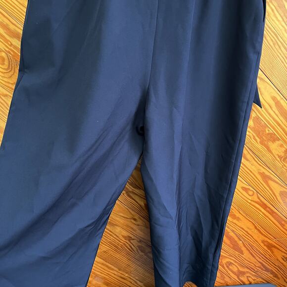 Eliza One Shoulder Navy Blue Jumpsuit Laguna Crepe Size 16 - Picture 5 of 5